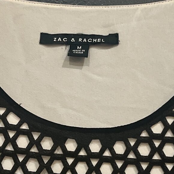 Zac and Rachel cut out black and white two layer tank top size M - Picture 3 of 4